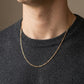 Cadena Figaro de eslabones rítmicos y elegancia atemporal en oro 14K