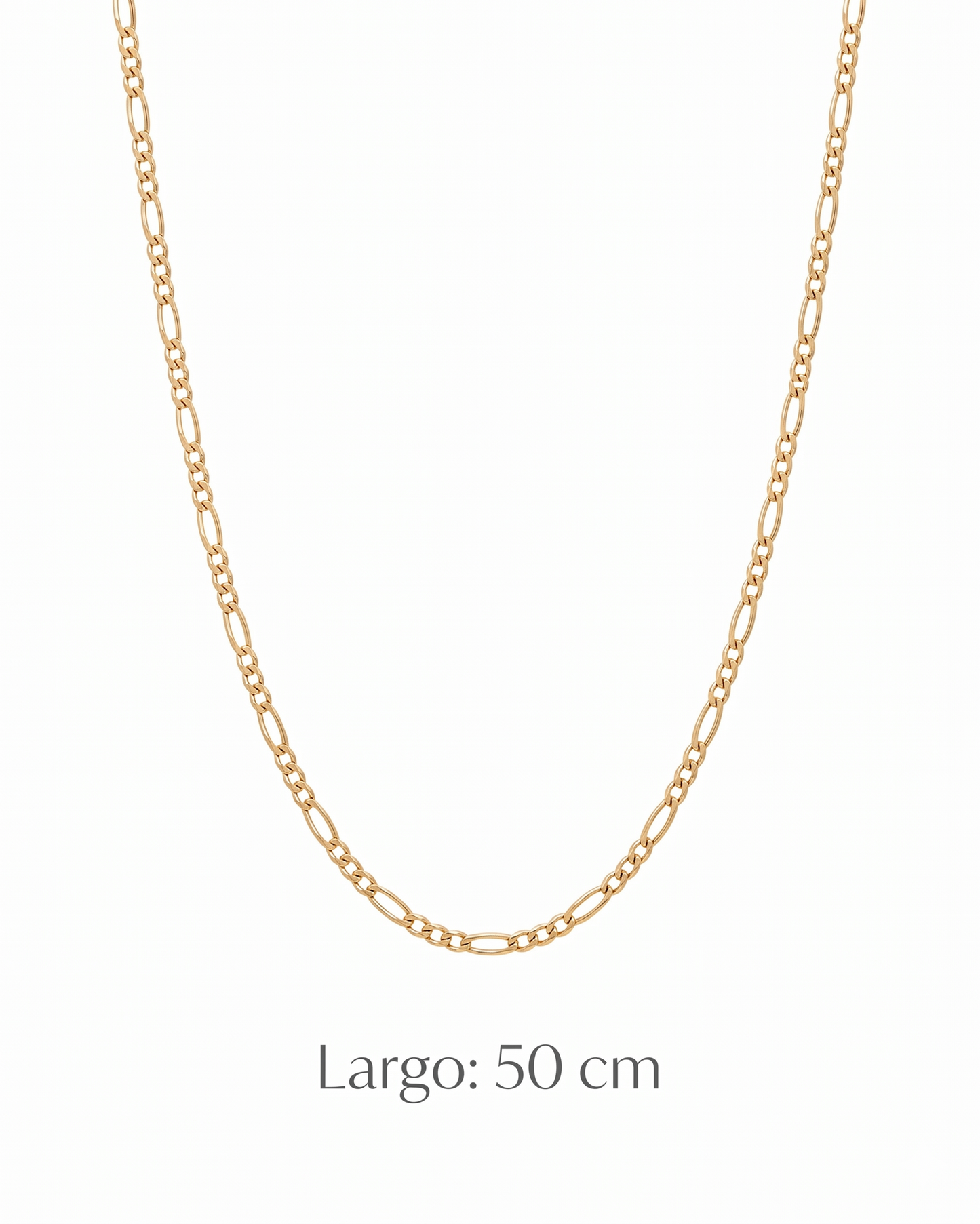 Cadena Cartier de eslabones estilizados y brillo lineal en oro 10K