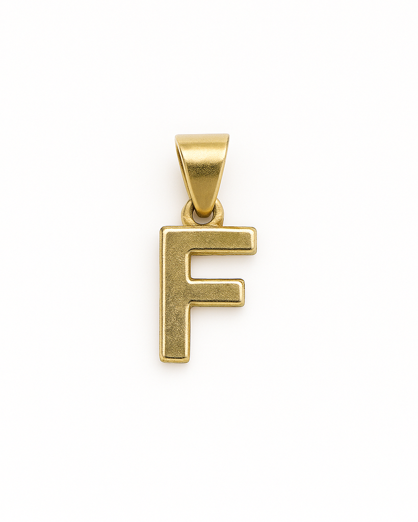 Dije Letra "F" en Oro 10K