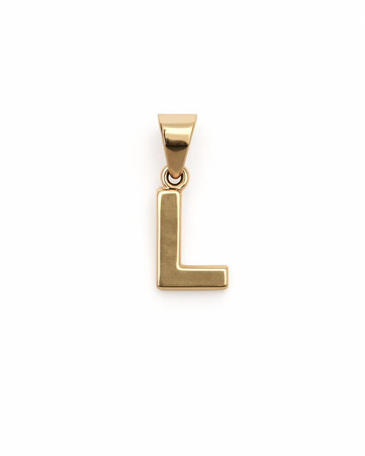 Dije Letra "L" en Oro 10K