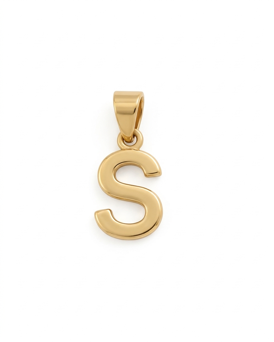 Dije Letra "S" en Oro 10K