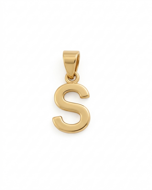 Dije Letra "S" en Oro 10K