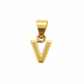 Dije Letra "V" en Oro 10K