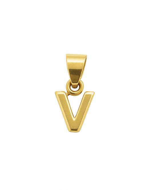 Dije Letra "V" en Oro 10K