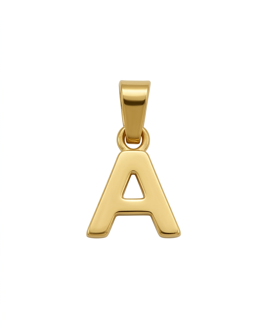 Dije Letra "A" en Oro 10K
