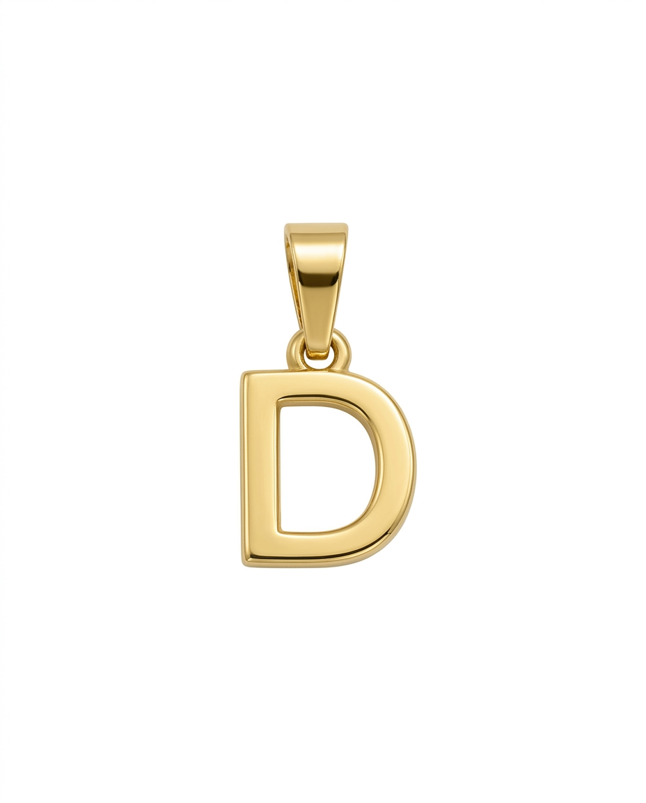 Dije Letra "D" en Oro 10K