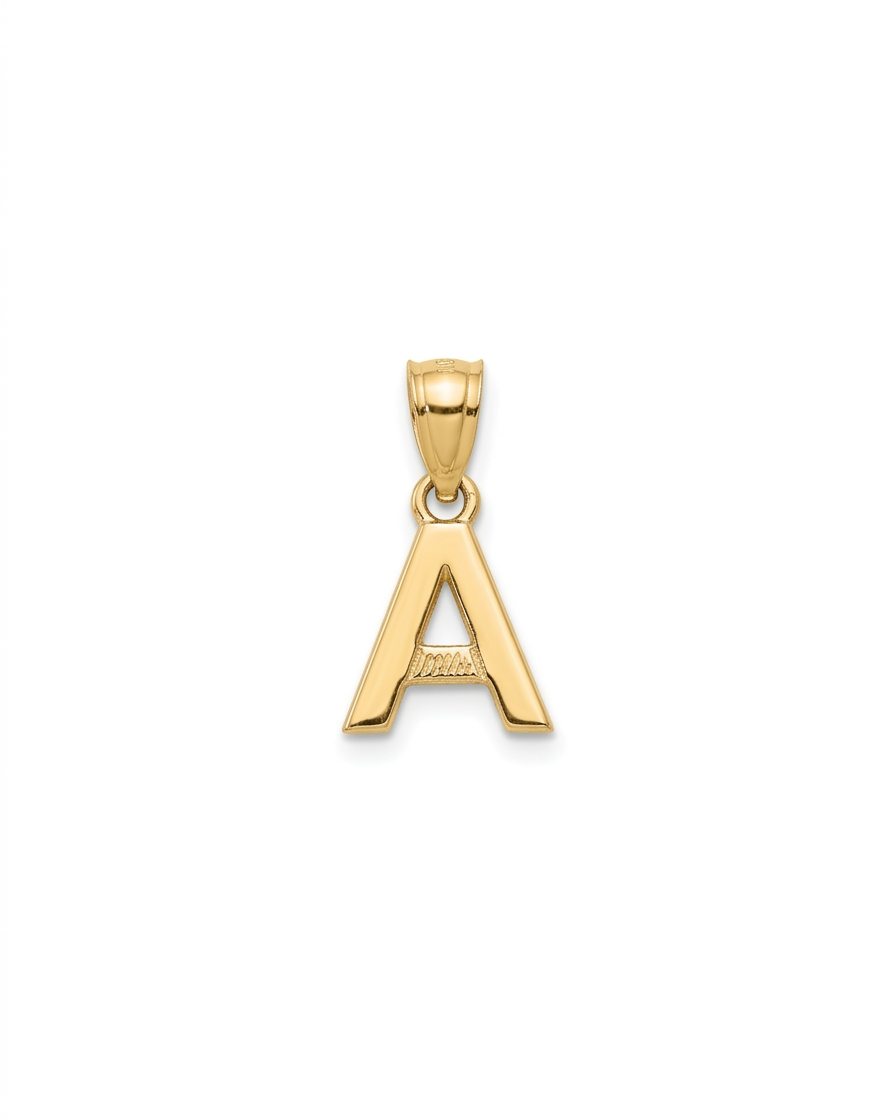Dije Inicial "A" Minimalista en Oro 10K
