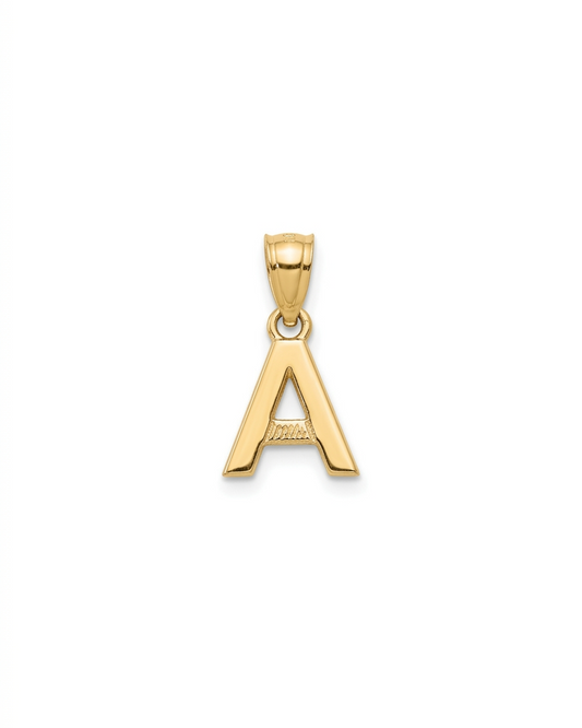 Dije Inicial "A" Minimalista en Oro 10K