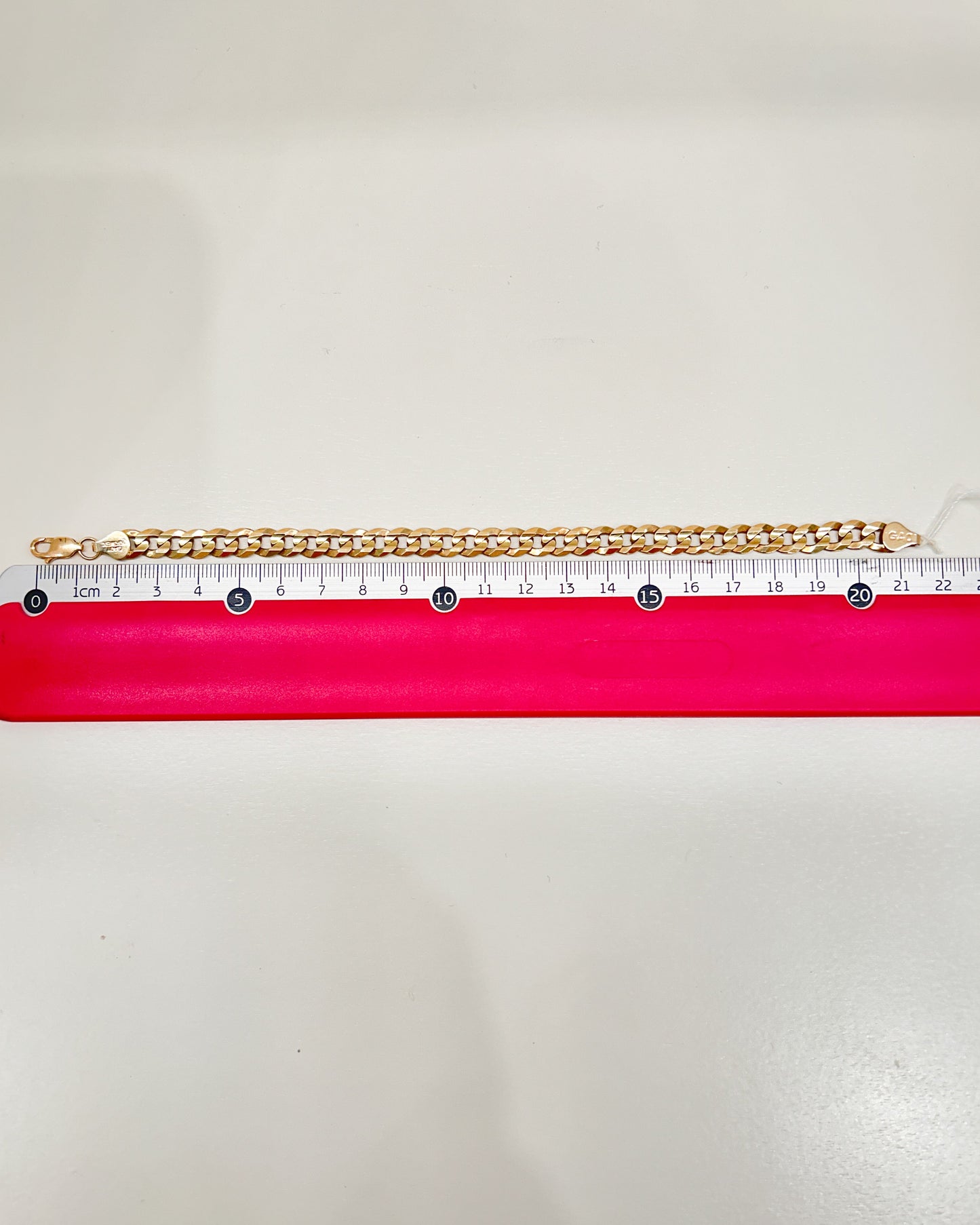 Pulsera de eslabón Grumet plano en oro 10K