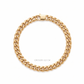 Pulsera de eslabón Grumet plano en oro 10K