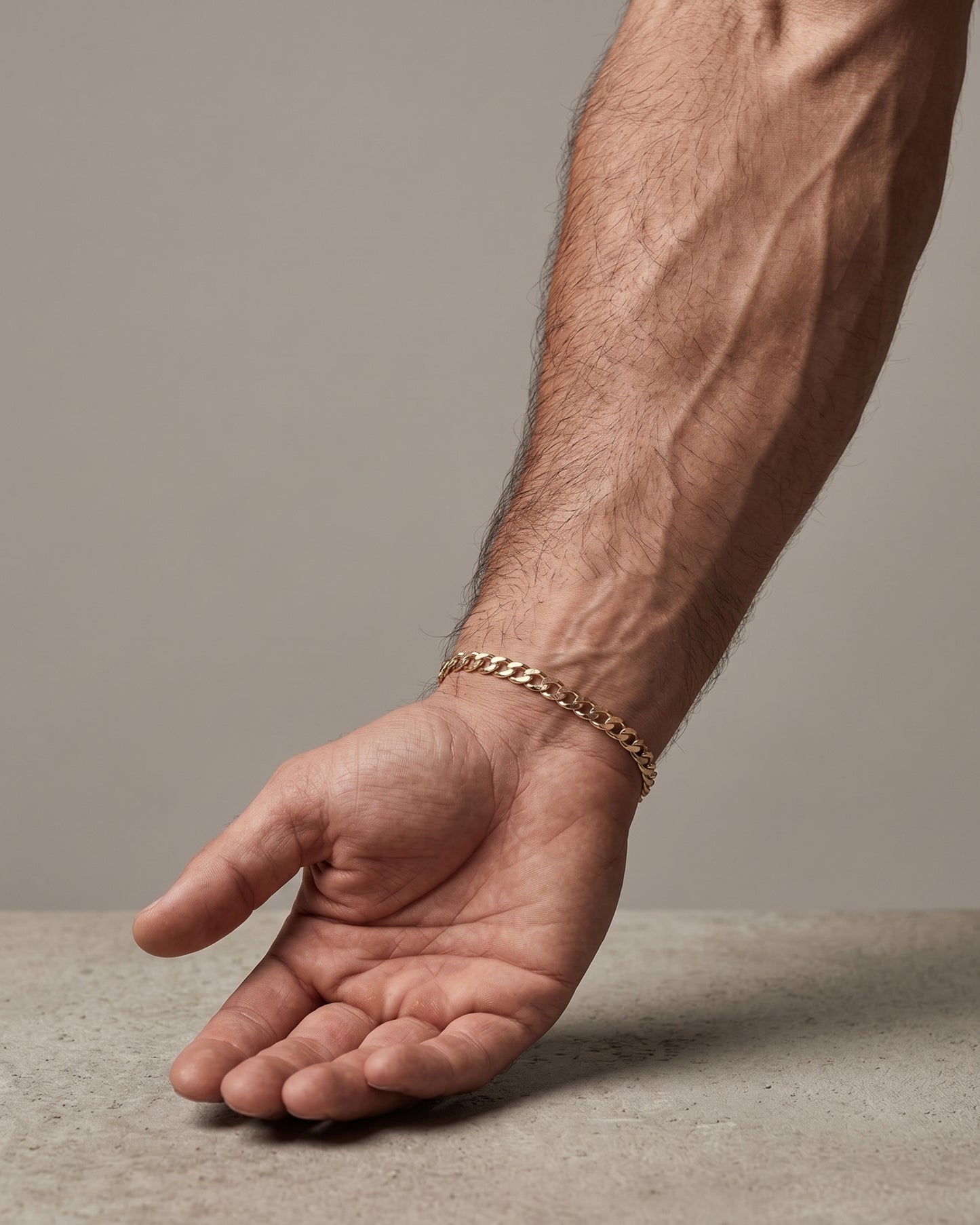 Pulsera de eslabón Grumet ligero en oro 10K