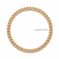 Pulsera de eslabón Grumet ligero en oro 10K