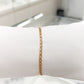 Pulsera de eslabón tejido compacto en oro 10K