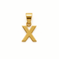 Dije Letra "X" en Oro 10K