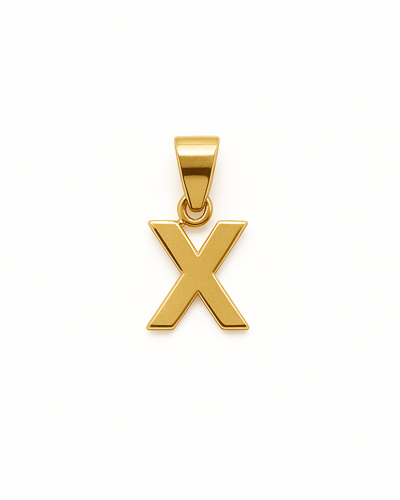 Dije Letra "X" en Oro 10K