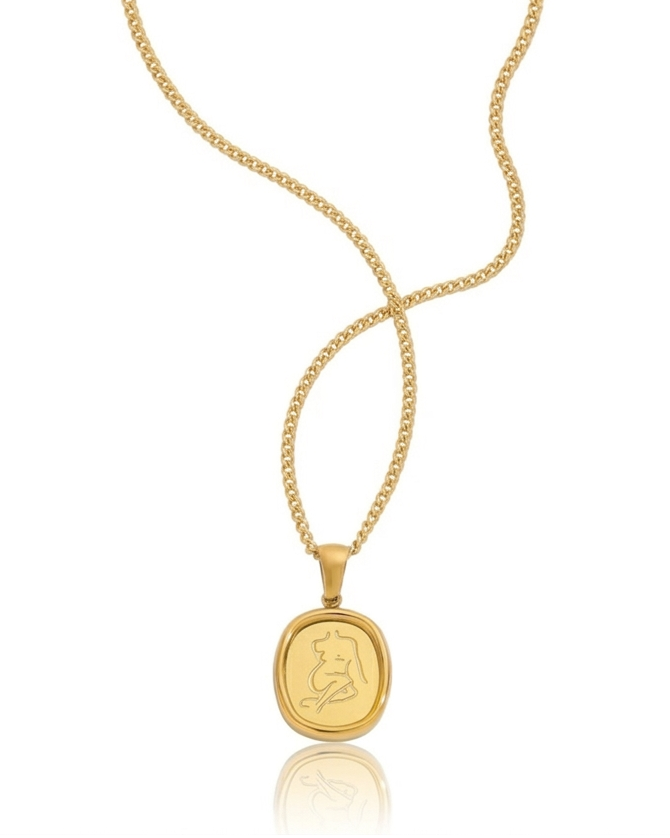 Mia Golden Coin Necklace