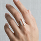 Anillo ajustable color plateado