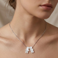 Collar de plata con dije de hijos