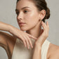 Aretes tipo studs emerald cut