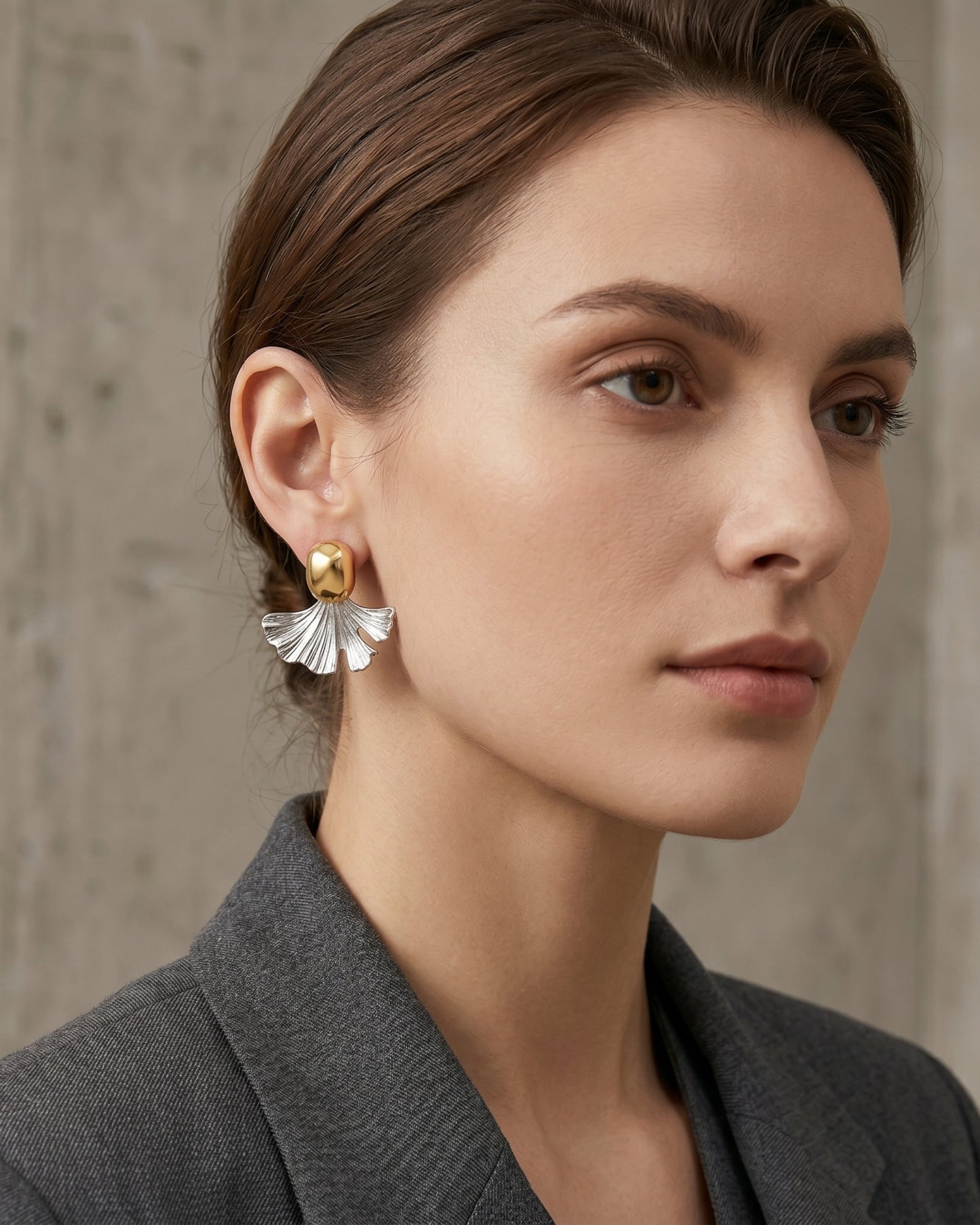 Aretes Bicolor Ginkgo Silvestres