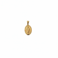 Medalla de la Virgen de Guadalupe en relieve color dorado