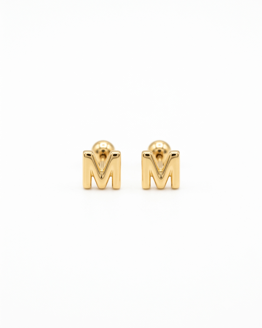 Broquel Inicial Letra "M"
