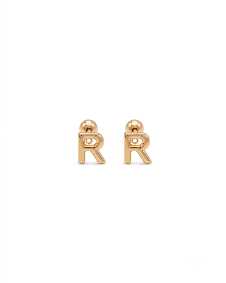 Broquel Inicial Letra "R"