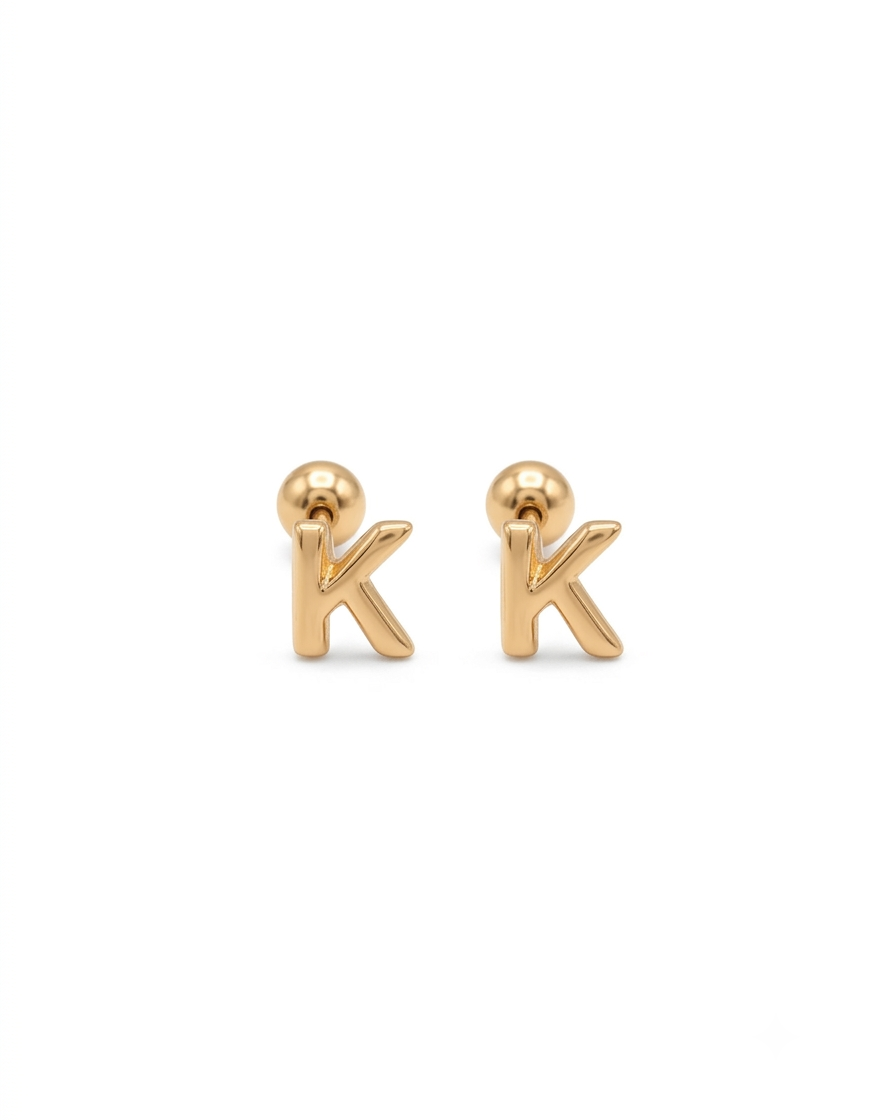 Broquel Inicial Letra "K"