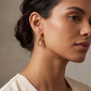Aretes Eslabón Fluido Dorados