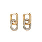 Aretes Eslabón Dual