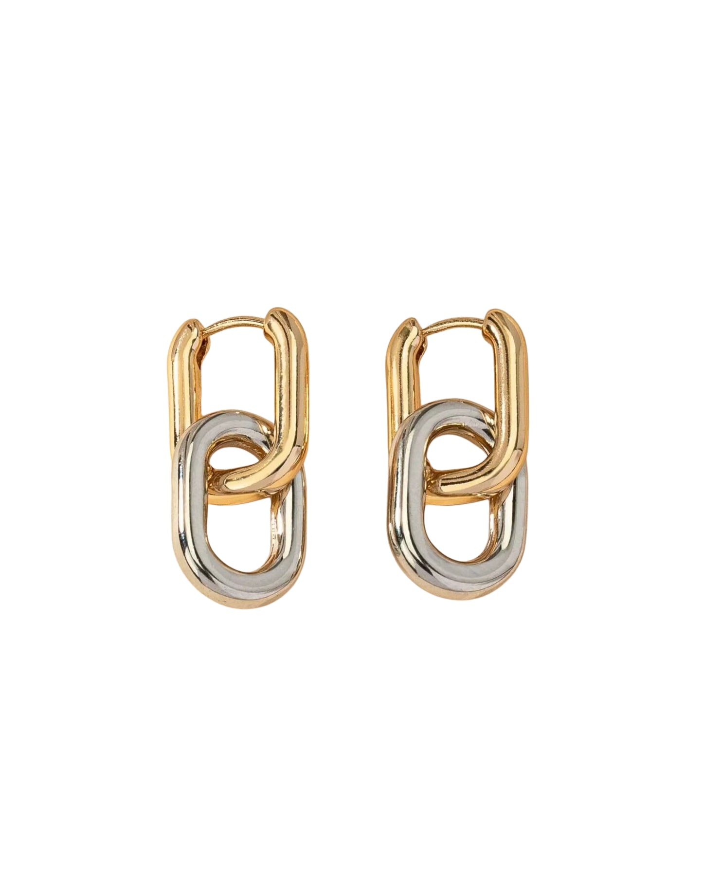 Aretes Eslabón Dual