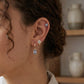 Aretes para Piercings con Cristales Azules