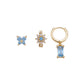 Aretes para Piercings con Cristales Azules