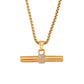 Collar de Barra Geométrica con Circonias