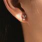 Aretes en Forma de Corazón Pavé con Perla Colgante
