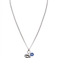 Collar de ojo turco y silueta mística en plata