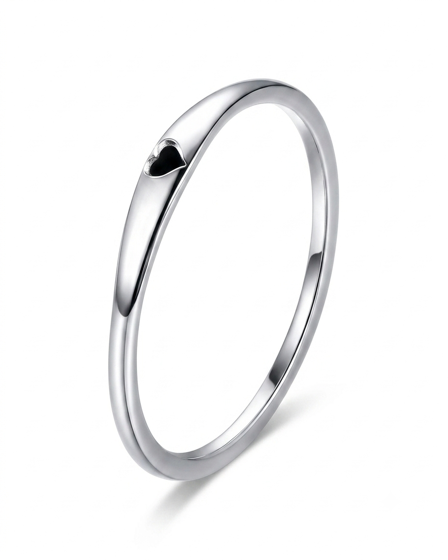 Anillo con Detalle de Corazón Mini