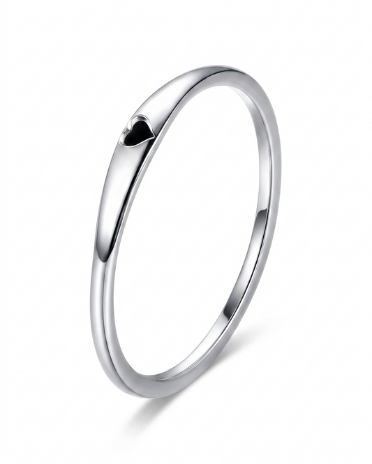 Anillo con Detalle de Corazón Mini