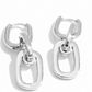 Aretes Colgantes de Eslabones Rectangulares