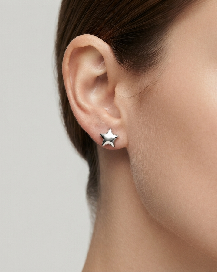 Aretes Estrella Pulida