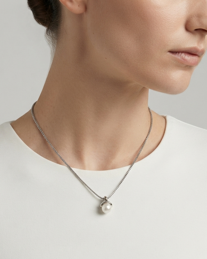 Collar Cúpula de Perla