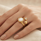 Anillo Perla Barroca Asimétrica