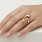 Anillo Pétalos Dorados