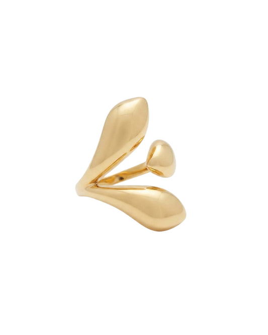 Anillo Pétalos Dorados