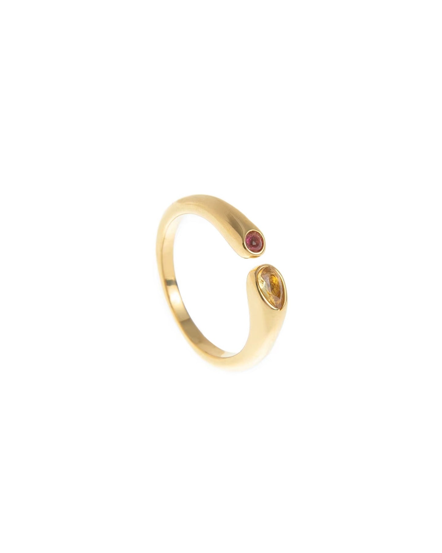 Anillo Abierto con Gemas