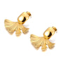 Aretes Ginkgo Gold Leaf