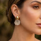 Aretes Duo-Tone Scallop