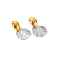 Aretes Duo-Tone Scallop