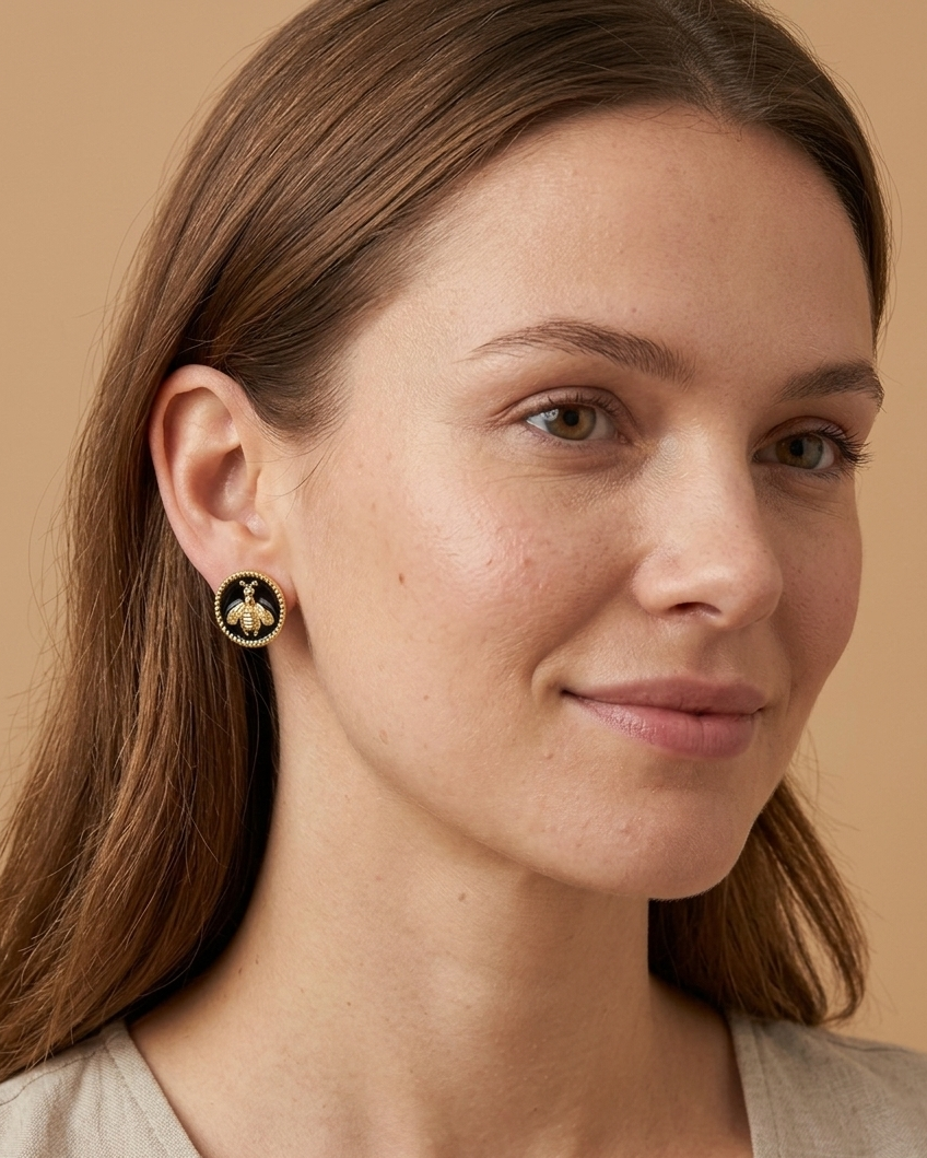 Aretes el Emblema de la Abeja