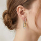 Aretes de Eslabones Bicolor